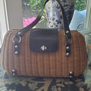 Vintage Monsac Rattan Bag